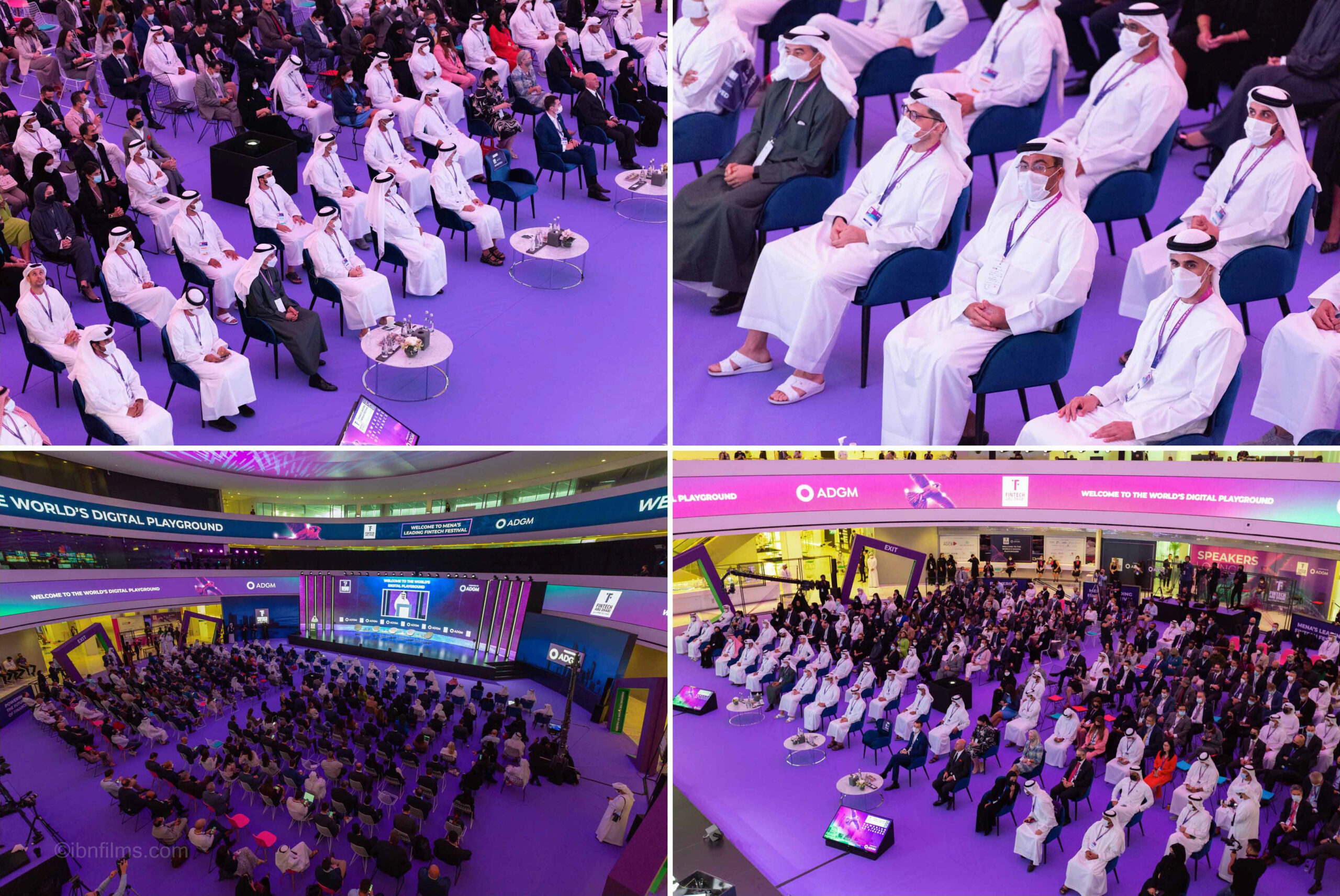 Corporate event photography in Dubai with team networking and presentations