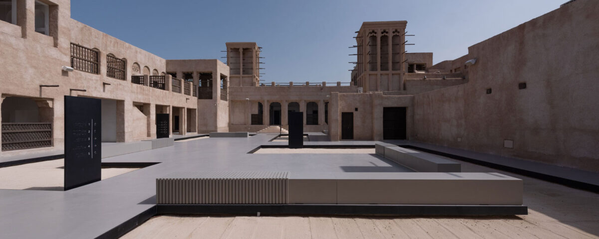 Exterior architecture photography capturing a modern designed space with contemporary details in Dubai