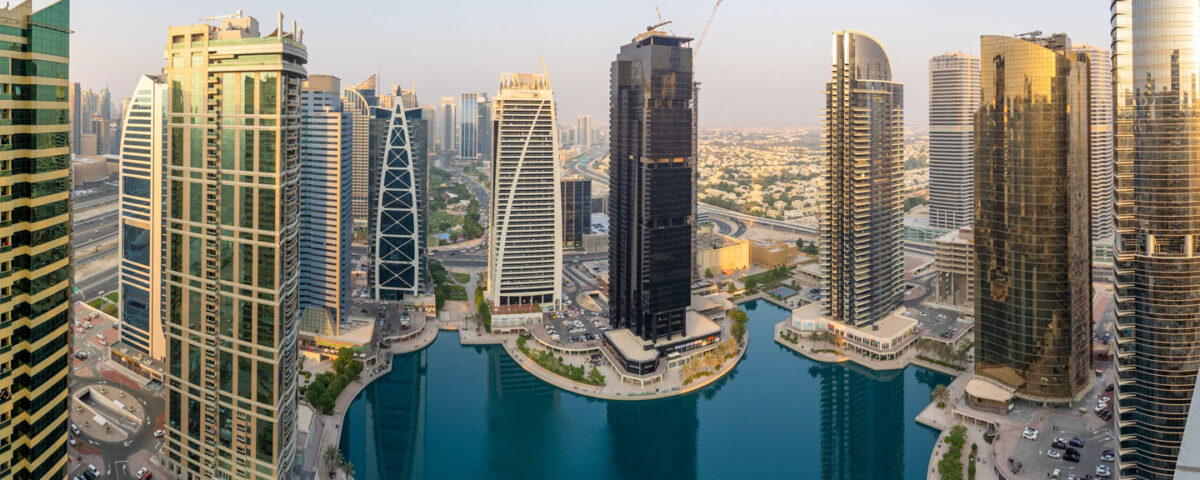 Modern high-rise building in Dubai, captured by IBN Films architectural photography.