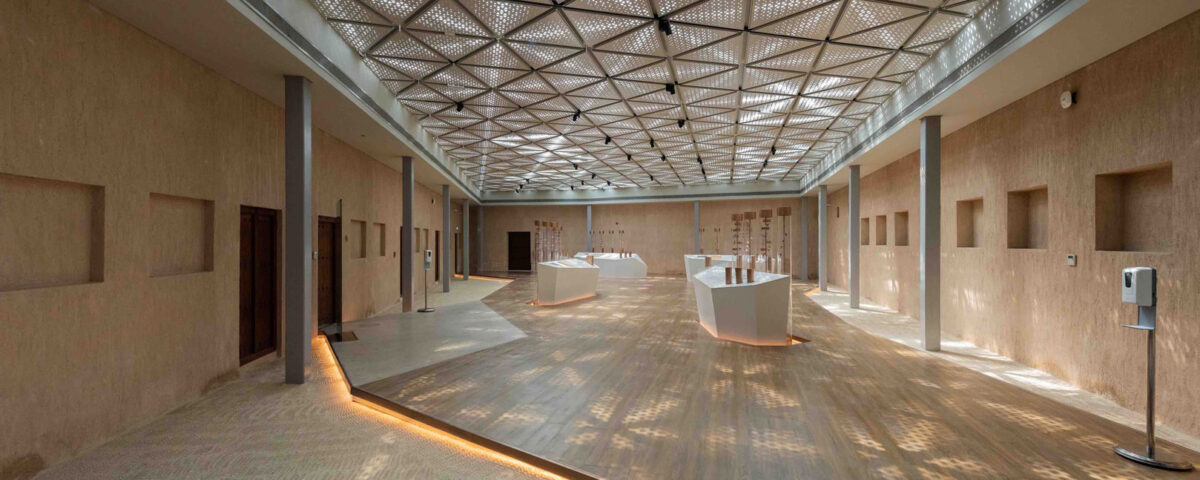 Contemporary gallery interior in Dubai, architectural interior photography by IBN Films