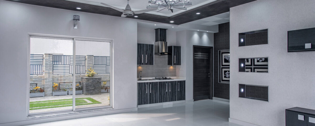 Contemporary modern interior space in Dubai, professionally photographed by IBN Films.