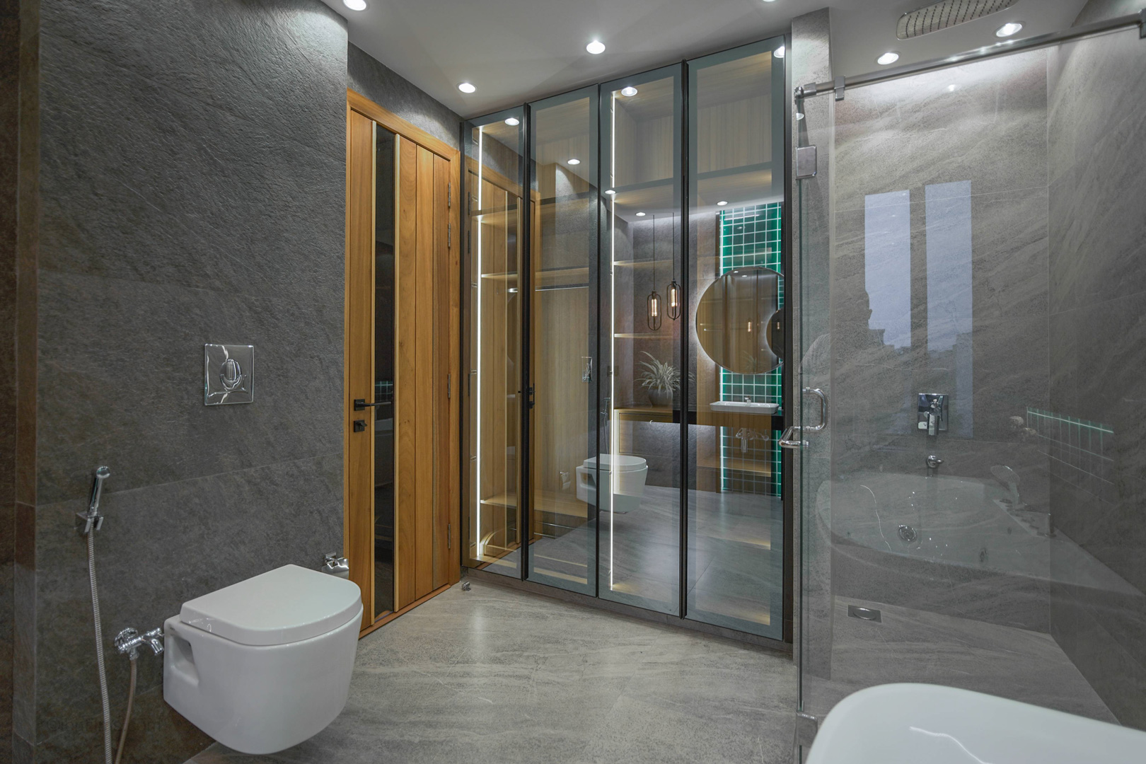 Modern interior space in Dubai with contemporary architectural design, photographed by IBN Films.