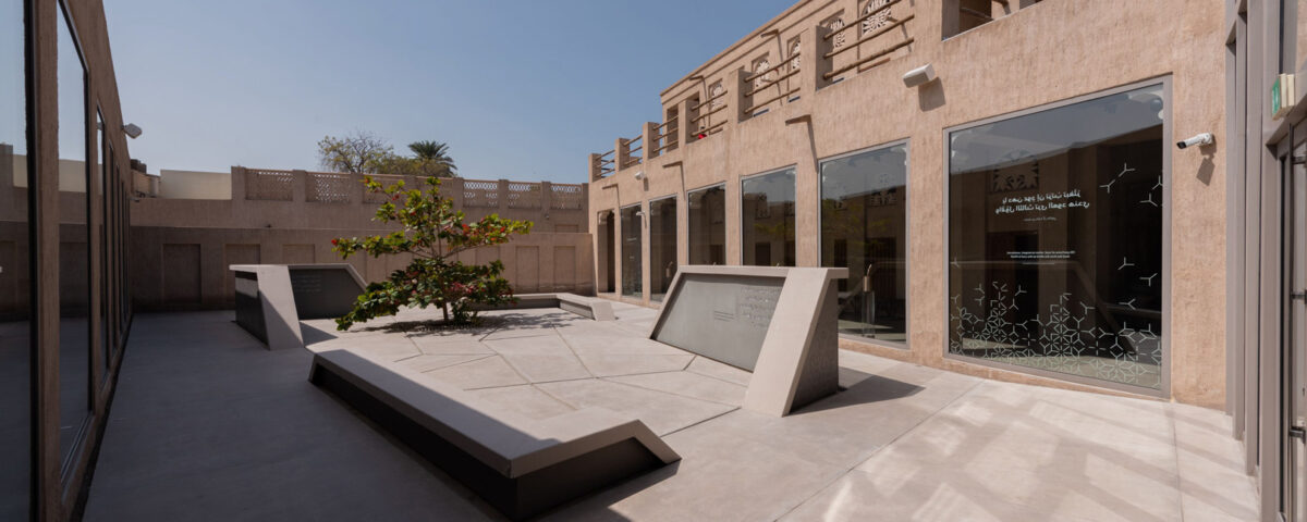 Architecture outdoor photography of a modern space with clean design in Dubai