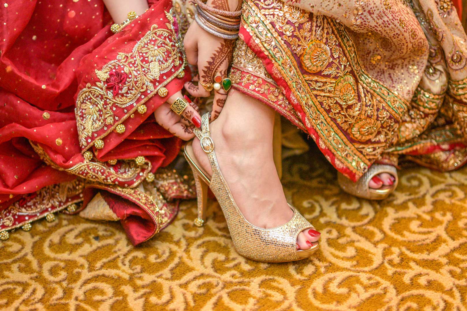 Bridal shoe photoshoot in Dubai captured by Ibn Films