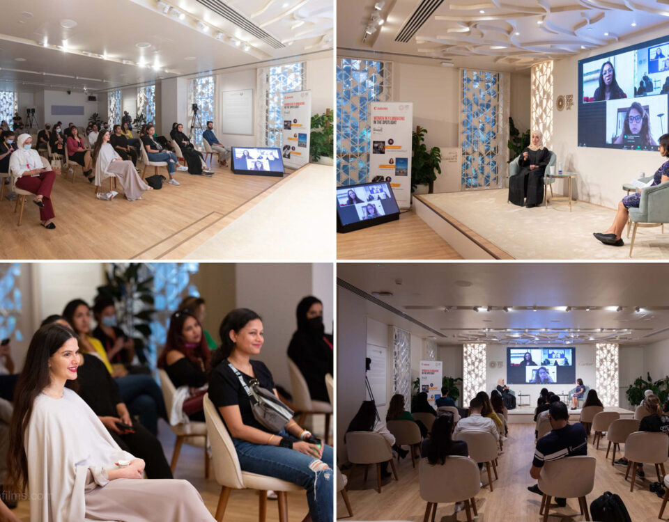 Corporate meeting photography showing professionals in a formal business environment in Dubai.