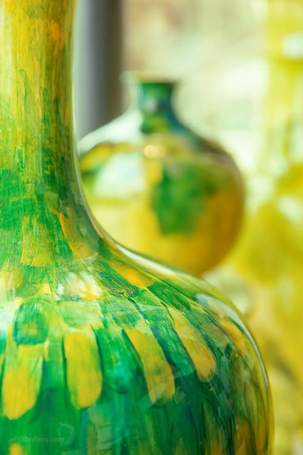 Creative green glass bottle art photography by IBNFilms