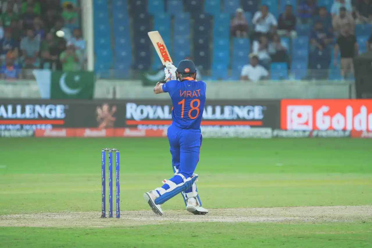 Cricket match captured inside a stadium in Dubai, UAE, photographed by IBN Films