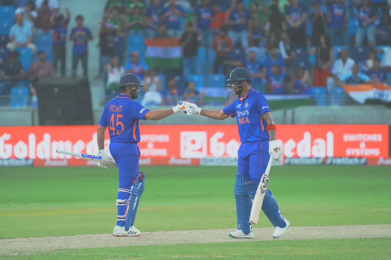 Cricket batsman playing a powerful hit during a match in Dubai, UAE, photographed by IBN Films