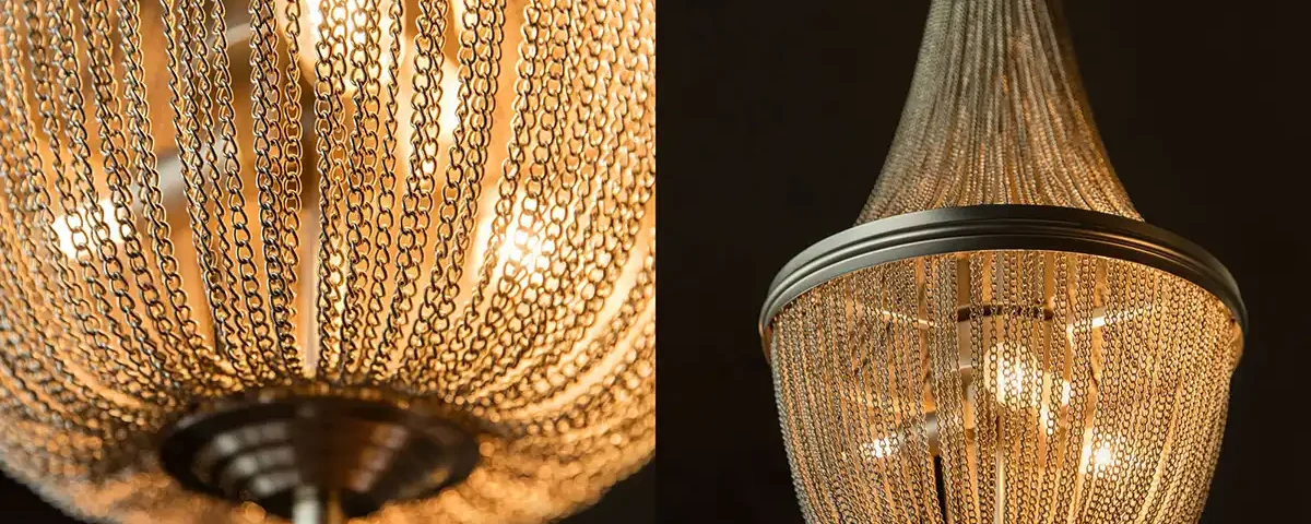 Crystal chandelier lighting interior photography in Dubai by IBNFilms