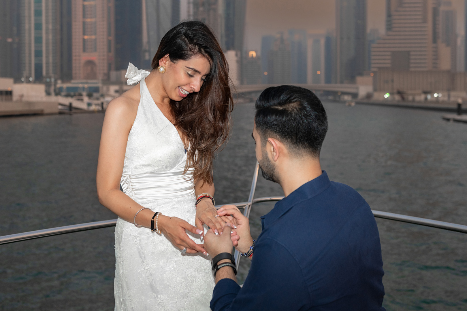 Professional engagement photographer in Dubai capturing romantic moments by Ibn Films