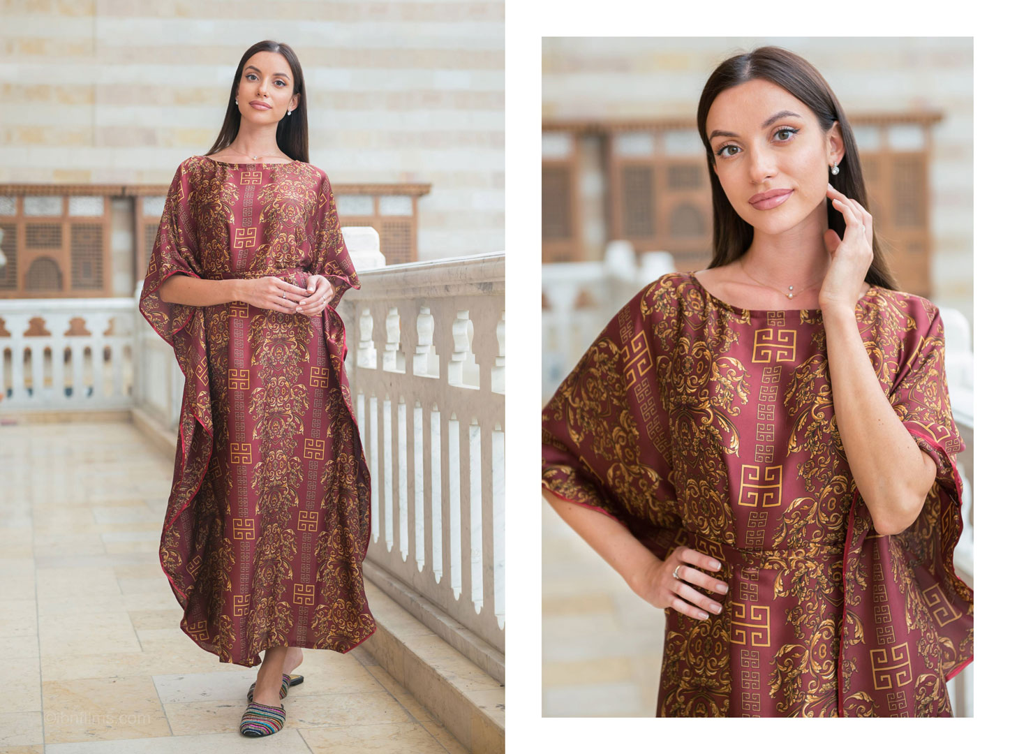 Ethnic fashion portrait photography in Dubai showcasing traditional attire with modern elegance