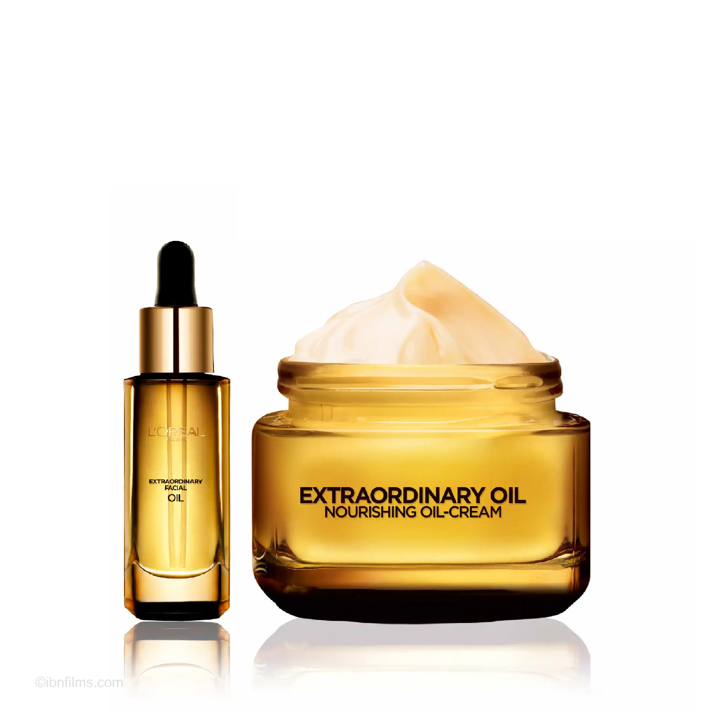 L'Oreal Extraordinary Oil Cream product photography by IBNFilms