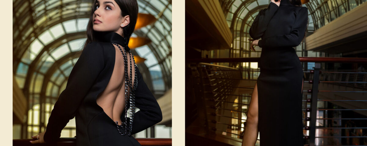Luxury fashion portrait photography in Dubai showcasing high-end style, elegance, and refined aesthetics