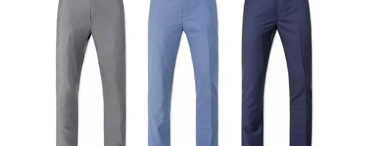 High-quality e-commerce product photography of men's formal trousers isolated on a clean background by IBN FILMS.