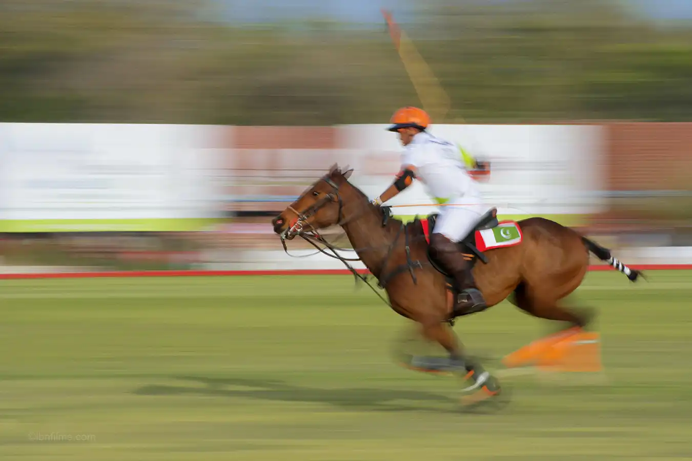 Polo sports action photography showing riders in motion during a match in Dubai, UAE captured by IBN Films
