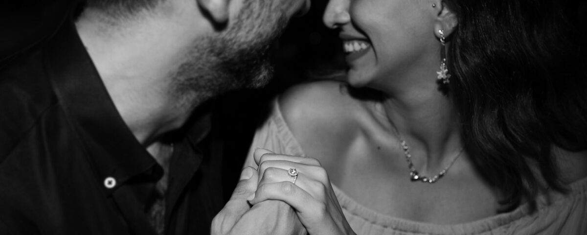 Romantic couple photography capturing an intimate moment between a couple in Dubai.