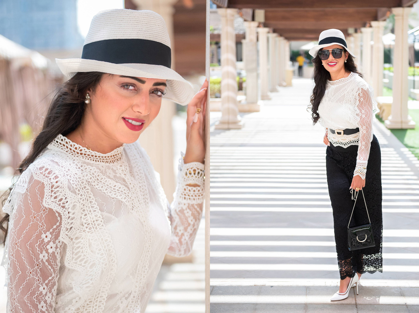 Street style fashion photography of a trendy model in Dubai, UAE by IBN Films