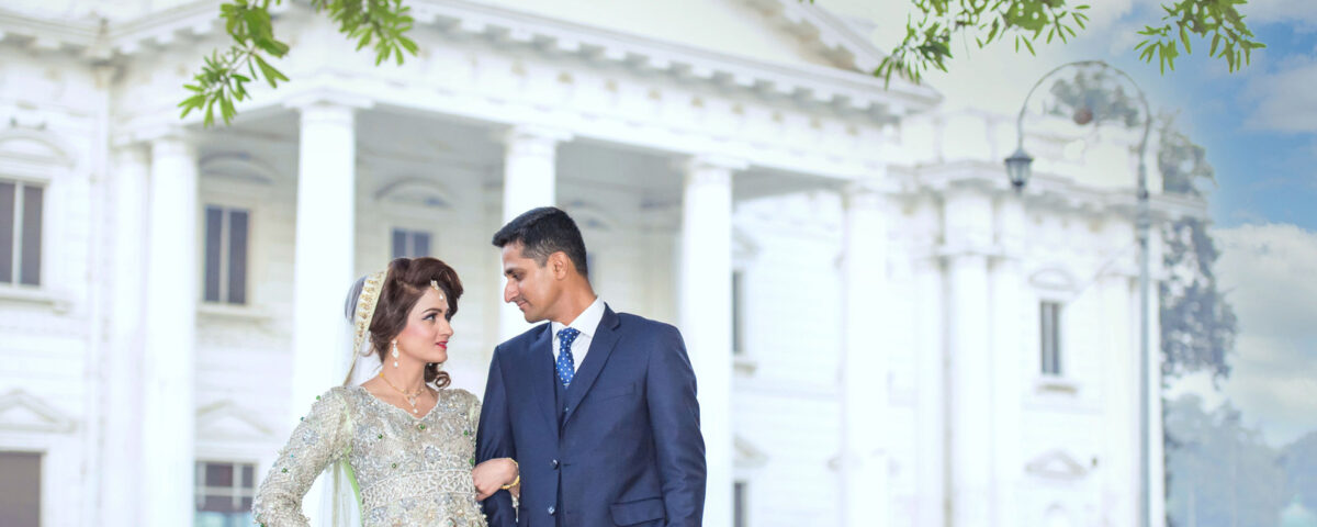 Wedding couple photoshoot in the UAE capturing a romantic and elegant moment, photographed by IBN Films.