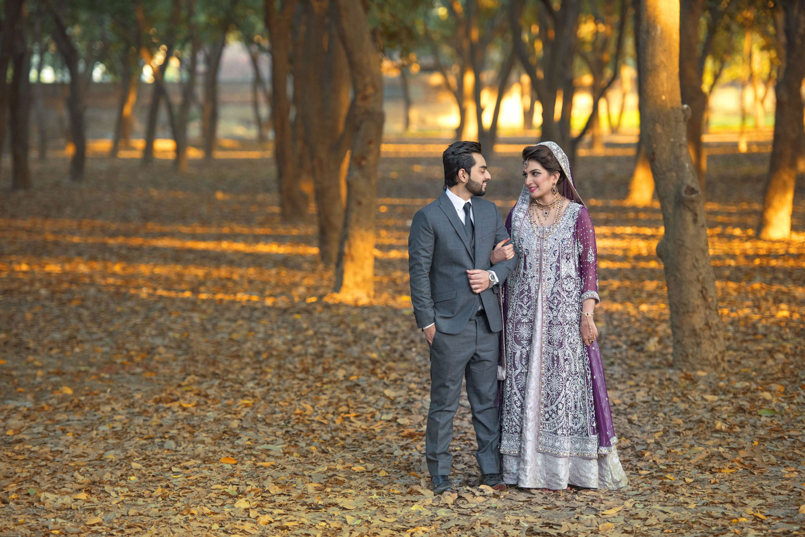 Wedding couple portrait in Dubai capturing a romantic and elegant moment, photographed by IBN Films.